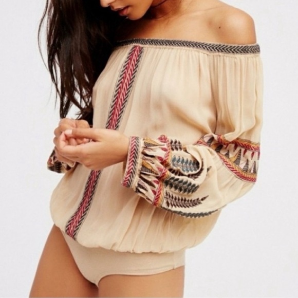 Free People Tops - Free People Late Night Love Bodysuit